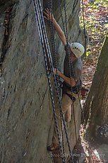 Photo climbing session at Raven Rock Hollow, October 16, 2016. IndyVision Photography 2016.